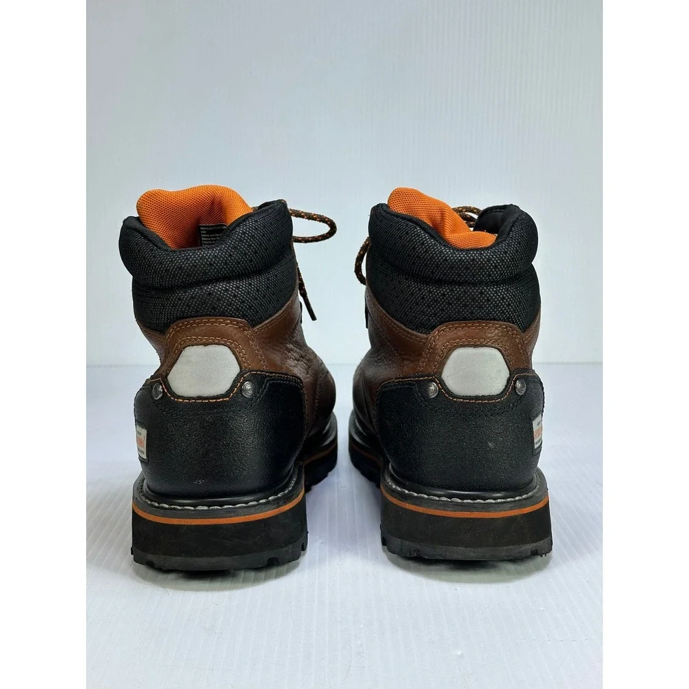 Herman Survivors Mens Brown Leather Steel Toe Work Boots ASTM F2413-18 10.5